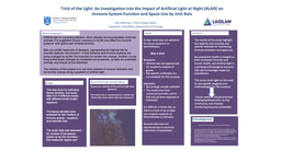Research Poster - Trick of the Light: An Investigation into the Impact of Artificial Light at Night (ALAN) on Immune System Function and Space-Use by Irish Bats