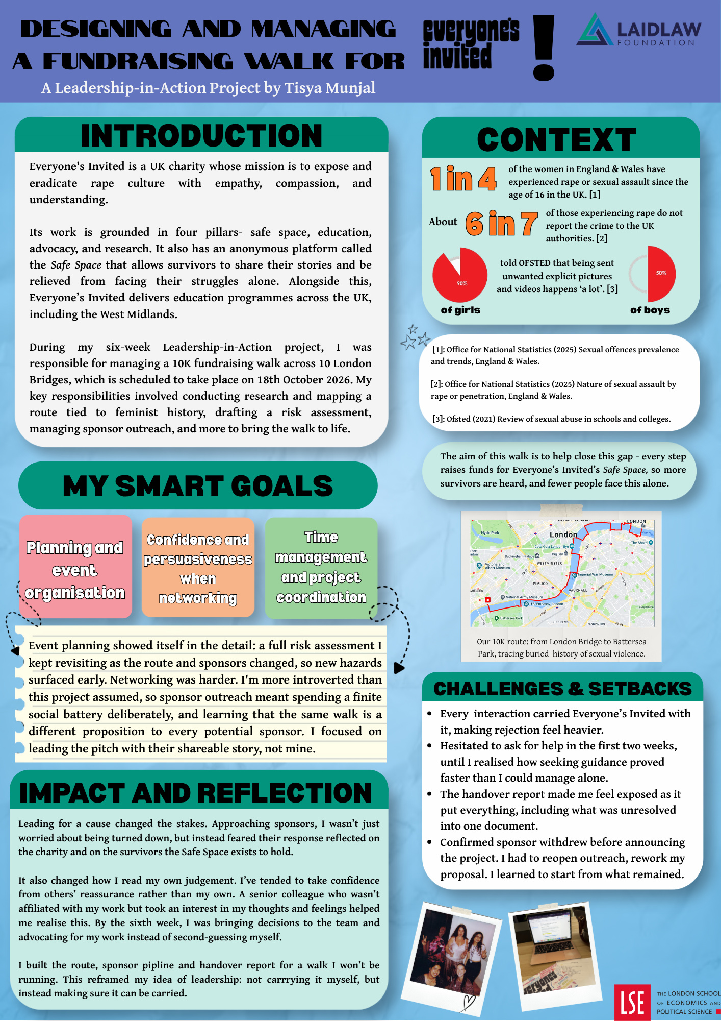 Tisya Munjal - Laidlaw Leadership-in-Action Poster