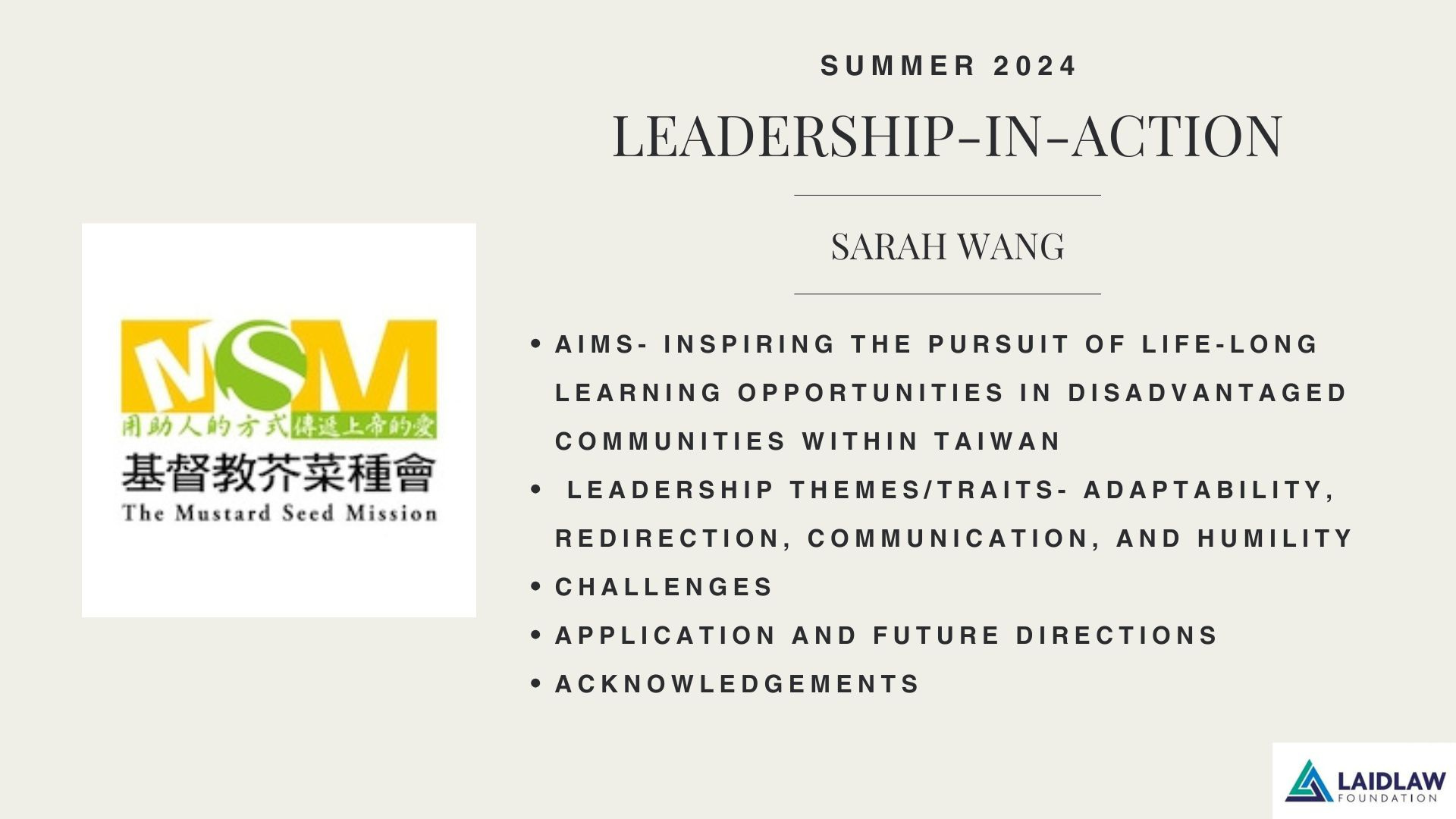 Leadership-in-Action Reflection