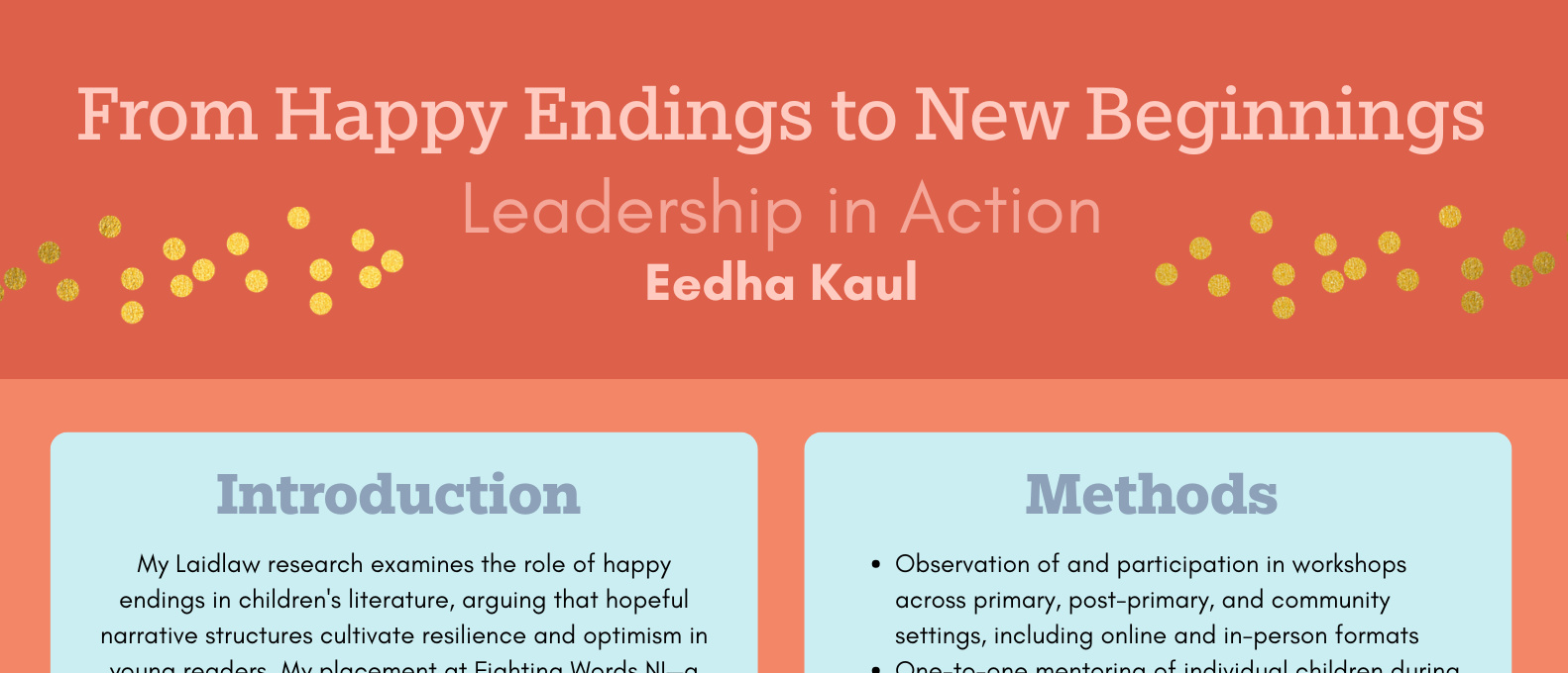 From Happy Endings to New Beginnings