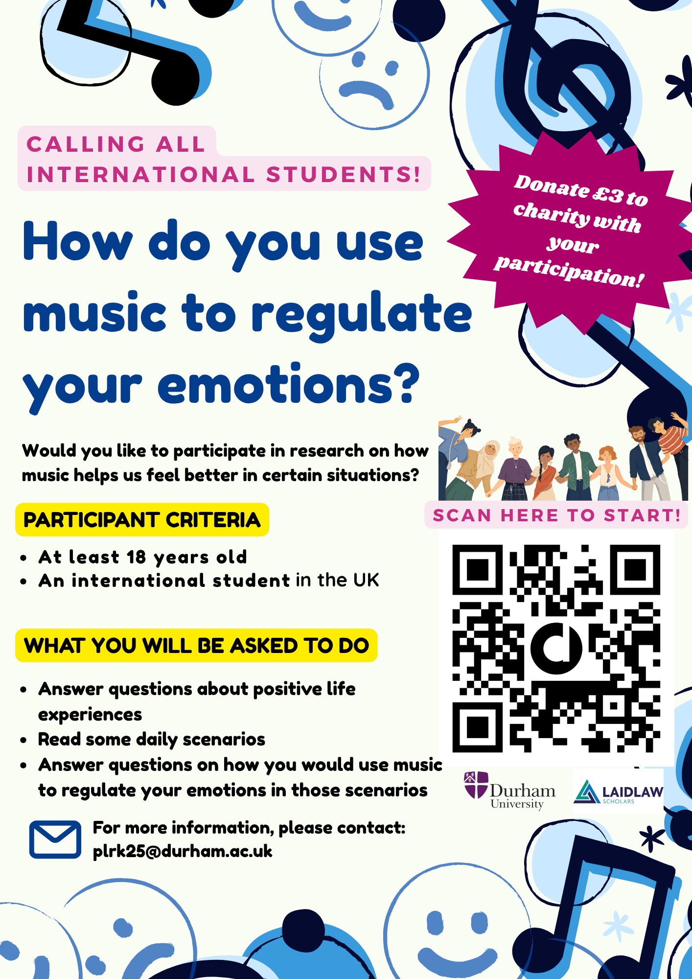 Calling all UK international students! Music & emotions research participation opportunity 🎶🧠