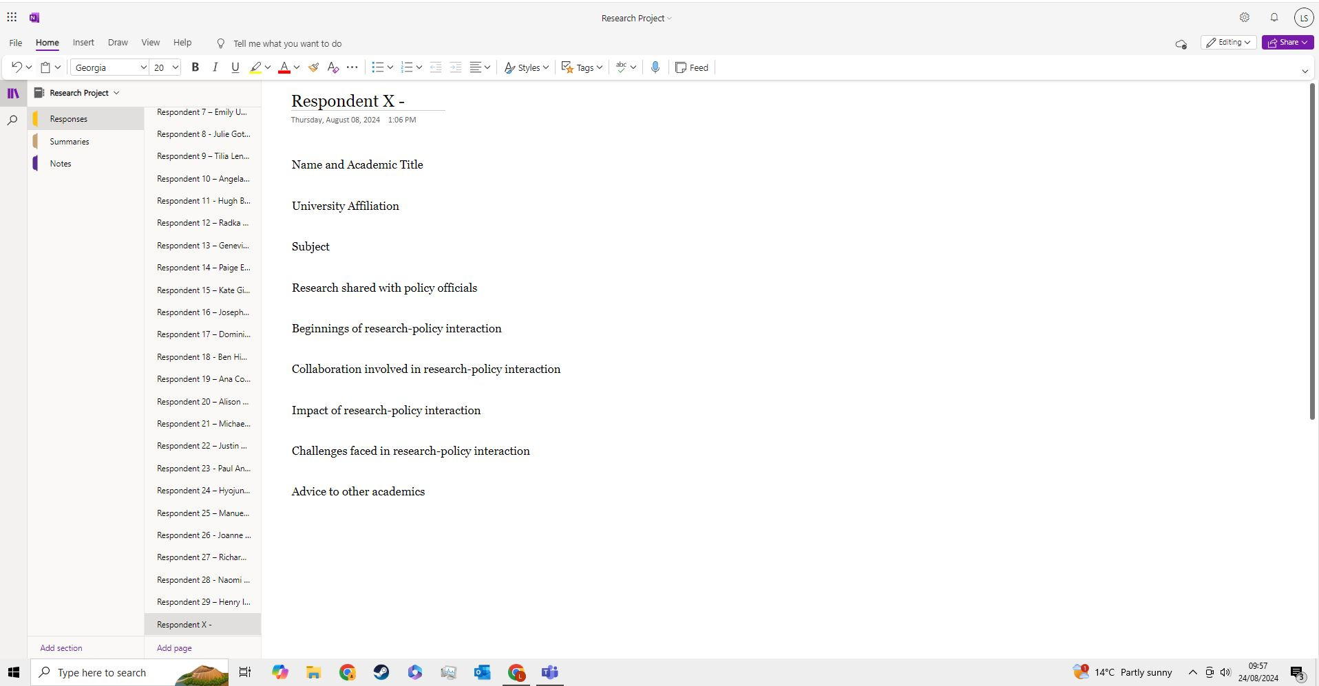 Research Project Weeks 3 and 4