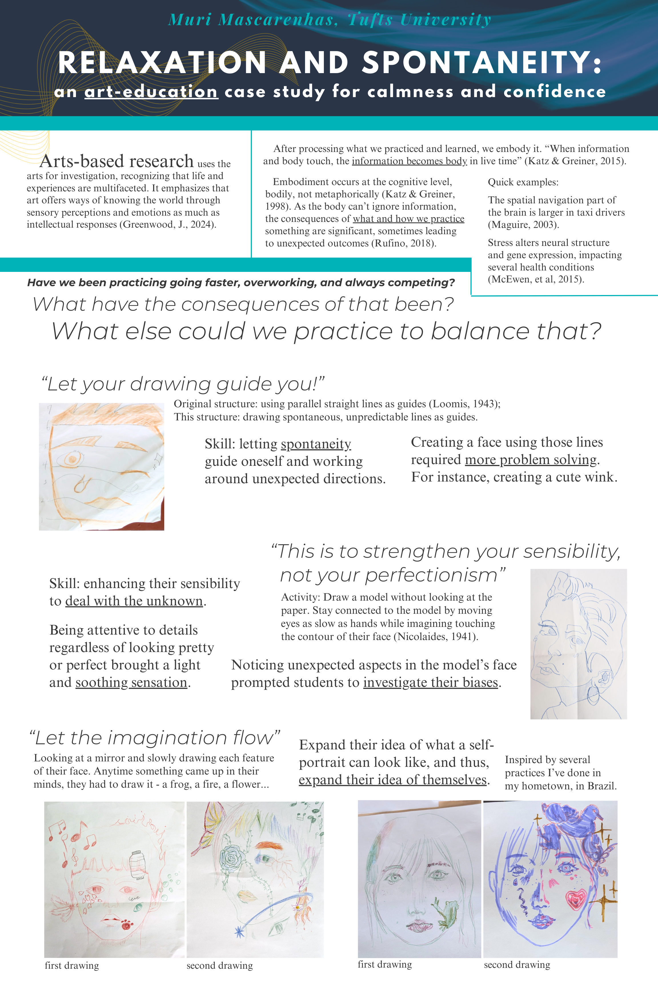 Interactive poster, practicing spontaneity
